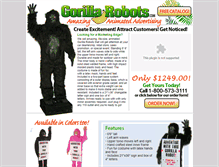 Tablet Screenshot of gorilla-robot.com